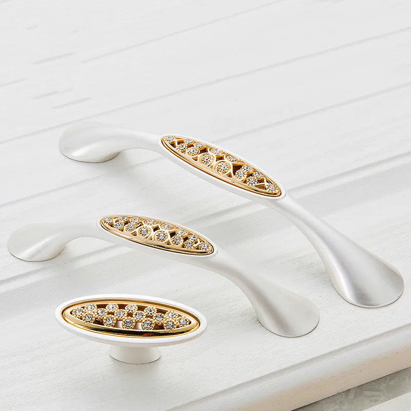 Ручка дверная из цинкового сплава с кристаллами | Обустройство дома