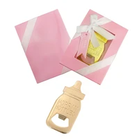 20pcslot golden bottle shape corkscrew feeding bottle beer openers baby shower return gifts for guest souvenirs