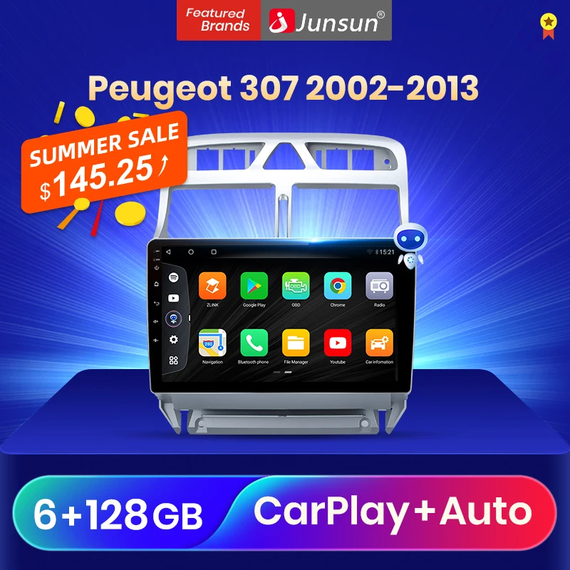 Автомагнитола Junsun V3 Pro мультимедийный видеоплеер на Android 10 с процессором Qualcomm для