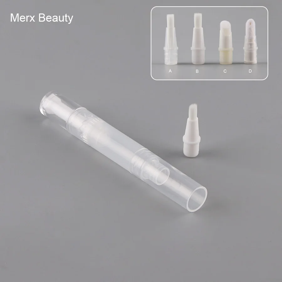 Прозрачная пластиковая спиральная ручка 50 шт. 5 мл пустая цилиндрическая