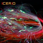 ICERIO 2 упаковки 2 мм плоская майларовая вспышка голографический Мираж вспышка мишура Нимфа Скад приманка крючок синтетический материал для подвязки мушек