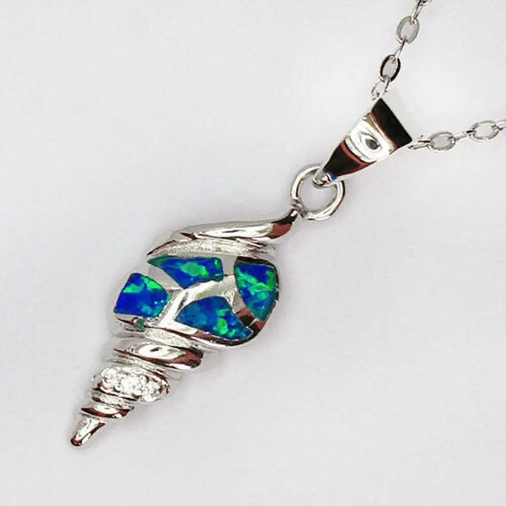 Женское ожерелье из серебра 925 пробы с опалом в виде морских животных|Подвески| |