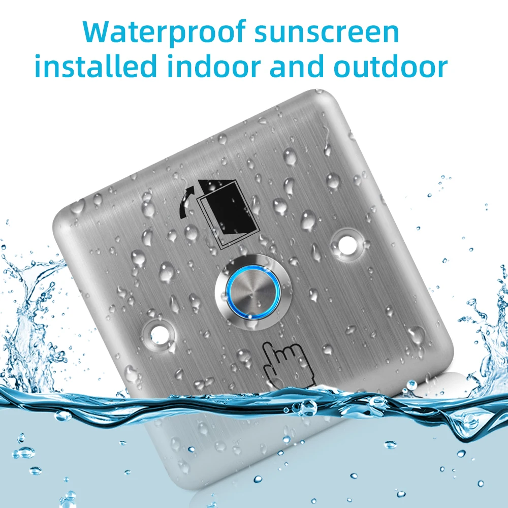 Кнопка для выхода двери из нержавеющей стали нажимной переключатель Открыватель