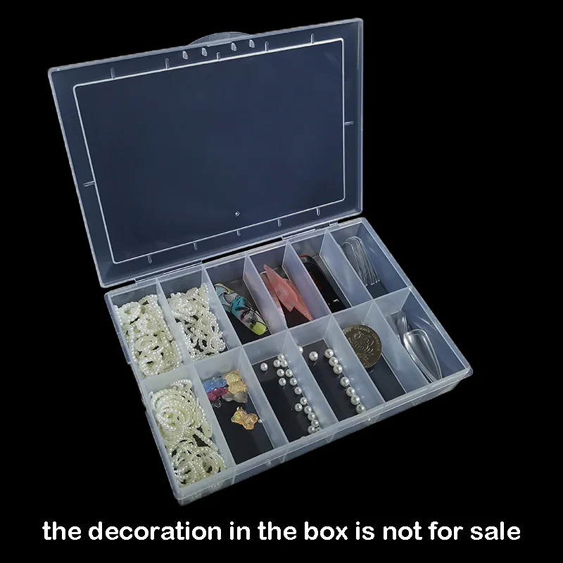 12 ячеек чехол для хранения искусства ногтей искусство искусственных коробка