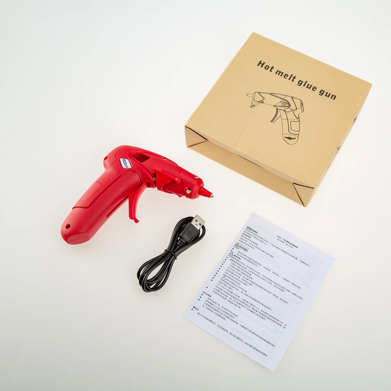 

Cordless Heat Hot Melt Glue Tool 8W Melt Glue Gun USB Rechargeable Electric Heat Temperature DIY Repair Tool for Craftwork