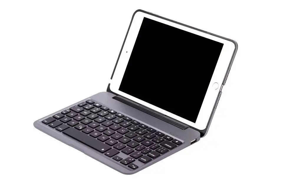 Металлический чехол с откидной крышкой Беспроводная Bluetooth клавиатура для Apple Ipad