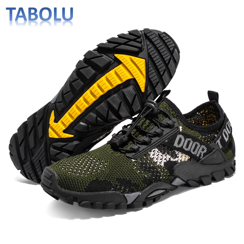 

New Men's Summer Breathable Hiking Shoes Outdoor Non-slip Men's Sports Shoes Size 38-46 Lightweight Soft Hiking Sports Shoes Men