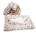 Коврик для домашних животных, мягкая кровать для собаки, зимнее утолщенное теплое одеяло для кошки, коврик для сна для щенка, портативные моющиеся теплые ковры, ковер для собак