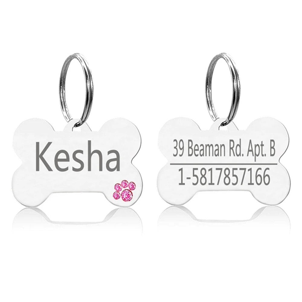 Собачьи бирки для собак персонализированная Выгравированная бирка из