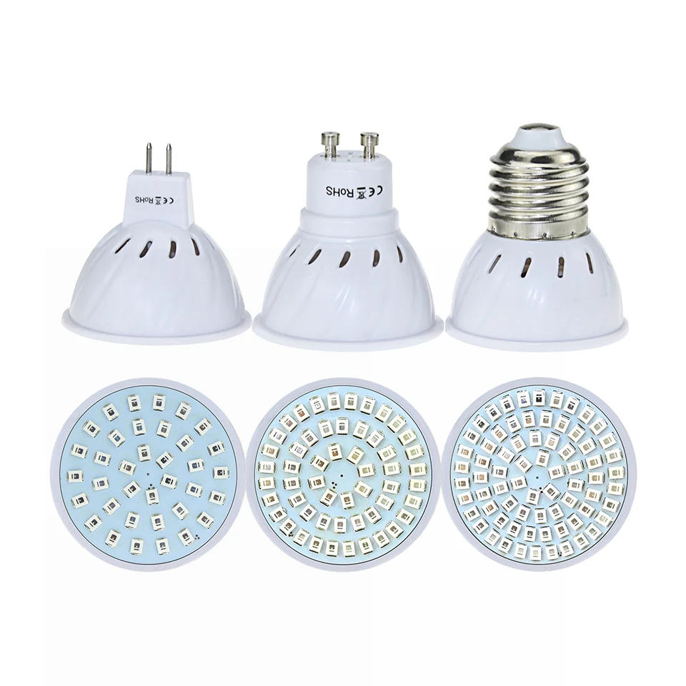 10 шт. светодиодный светильник для выращивания полный спектр фитолампа E27/GU10/MR16