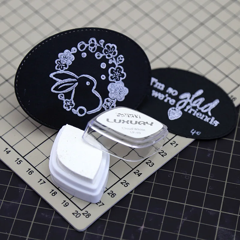 

40 colors Multipurpose eye shape Seal Stamp Ink Pad Dyeing Card Scrapbook Handbook Rubber Stamp Ink Paper Shrink Sheet