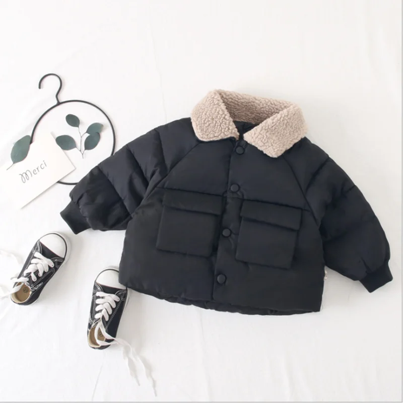 Детский пуховик хлопковый светильник хлопковое пальто для мальчиков и девочек