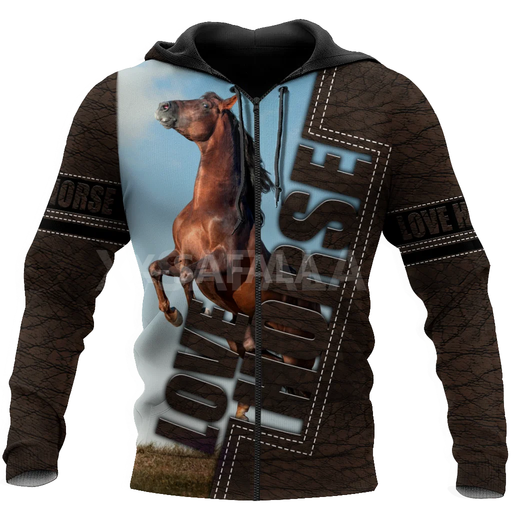 

Classical Love Horse 3D Print Hoodie Man Women Harajuku 17 Outwear Zipper Pullover Sweatshirt Casual Unisex Jacket Style