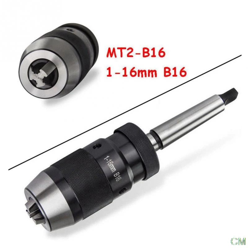 

Self Tighten Keyless Integrated Drill Chucks MT2-B16+1-16mm B16 UK STOCK