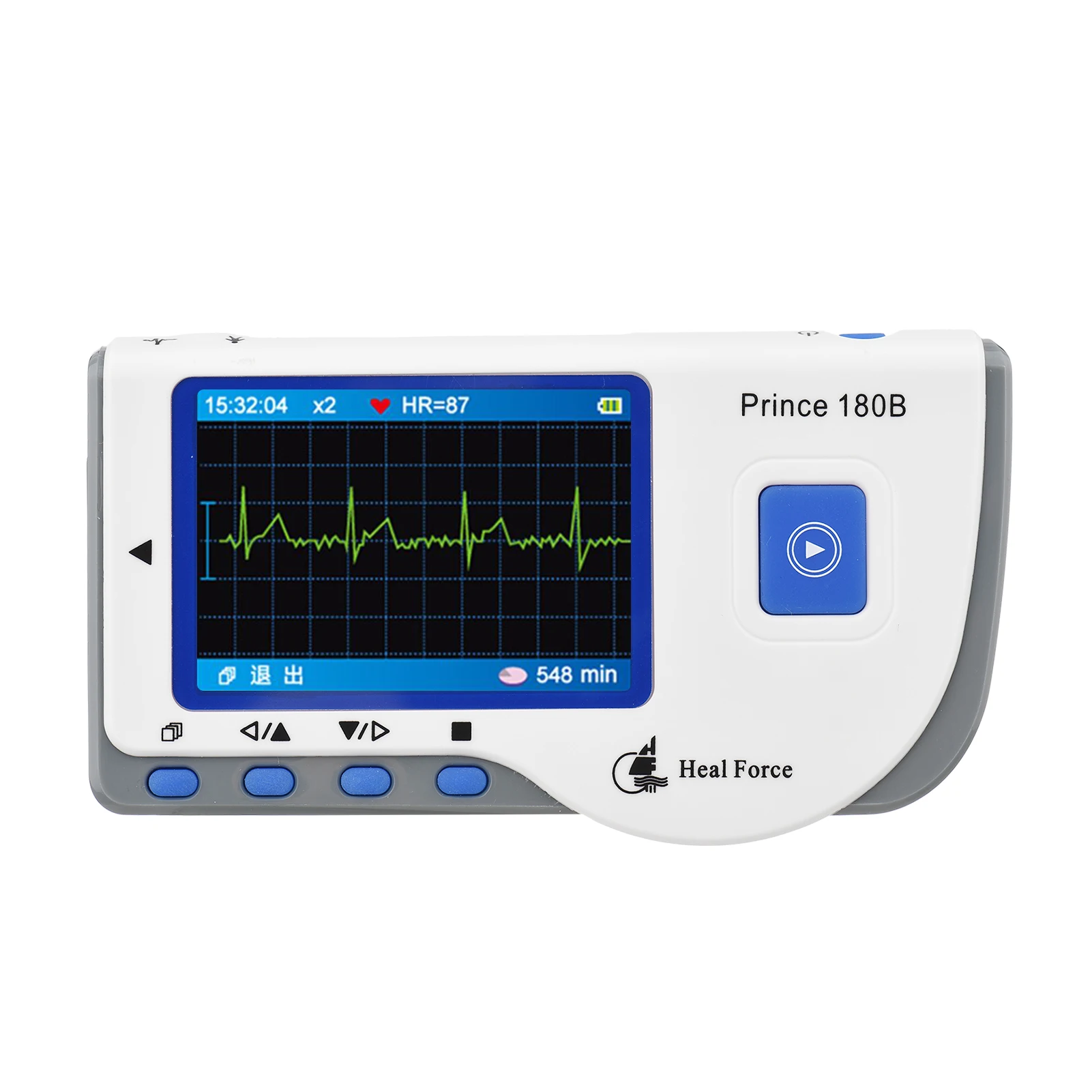 PC-180B1 Portable ECG Monitor Handheld LCD Heart Rate Tracker EKG Monitoring Device with Data Storage Transmission Usb Cable | Красота и