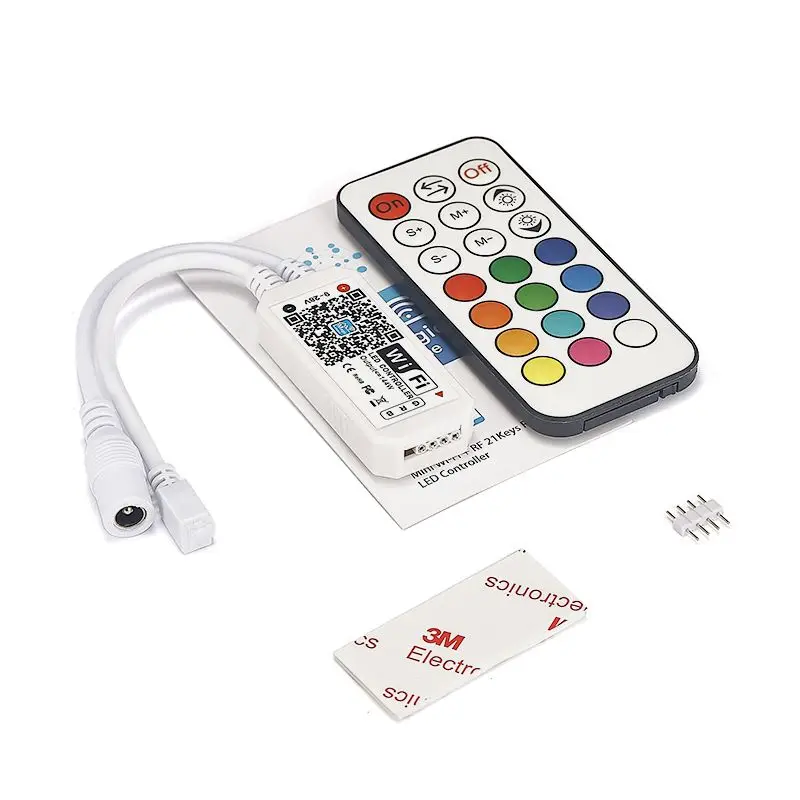 21 Keys LED IR RGB Controler Lights Controller RF Remote Dimmer DC 28V 4A For 3528 5050 Strip | Освещение