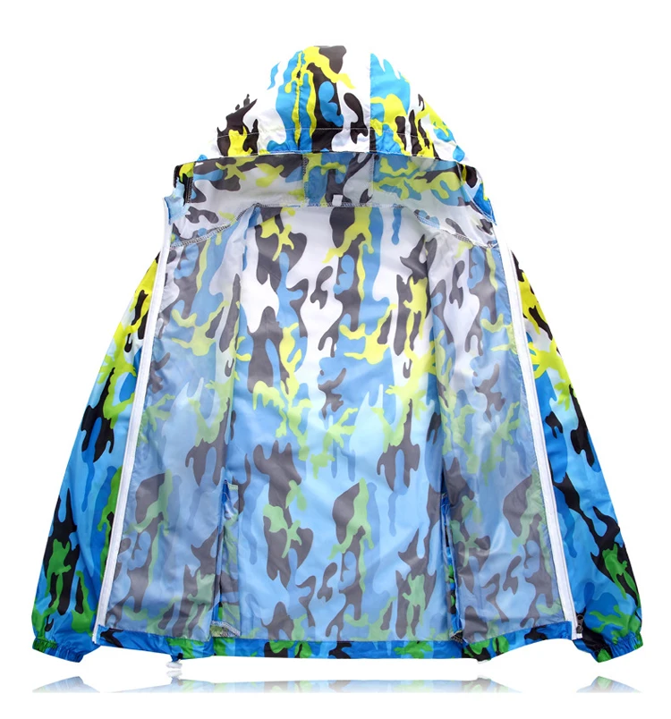 

DIMUSI Quick Dry Men Windbreaker Skin Jackets Summer Sunscreen Camouflage Mens Army Outwear Ultralight Breathable Coats,TA105