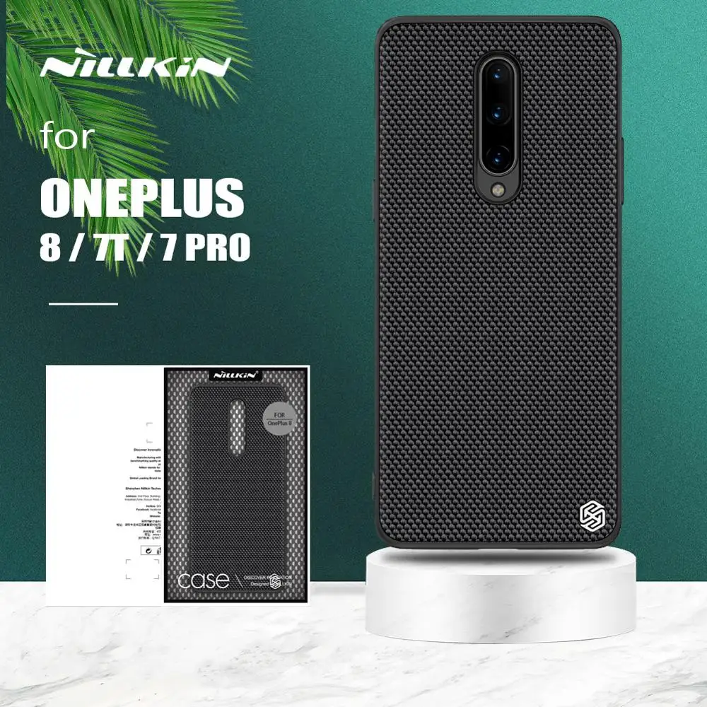 Для Oneplus 8 7T 7 Pro чехол Nillkin 3D текстурированная нейлоновая задняя крышка с мягкими