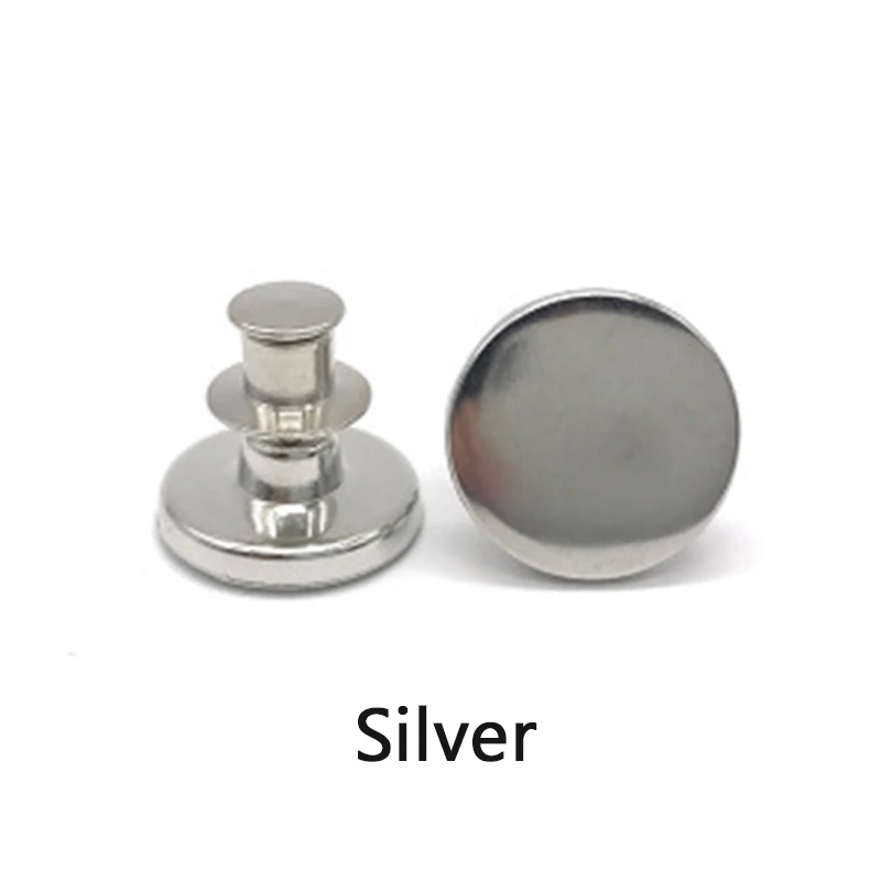 

5pcs Retro Adjustable Detachable Jeans Pin Buttons Nail Sewing-free Metal Buckles For Clothing Diy Clothes Garment Accessories