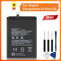 bn61 phone battery original for pocophone x3 poco x3 6000mah bn61 replacement battery tool