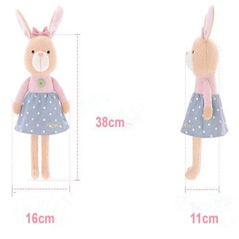 Новое поступление милая плюшевая кукла-Кролик Metoo 38 см | Игрушки и хобби