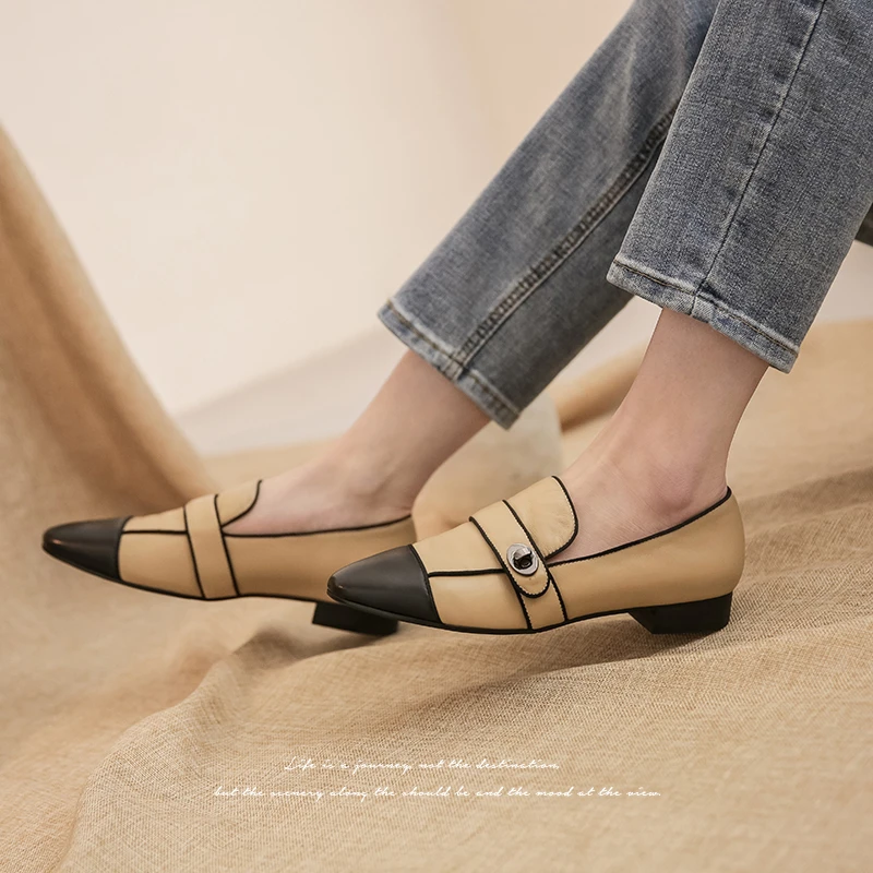 Женские туфли на плоской подошве сезон весна лето Туфли оксфорды коллекция 2020