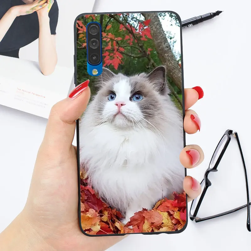 OO12 Чехол для samsung A50 A10 A20 A20e A30 A40 A70 чехол силиконовый мягкий чехол Яркий глянцевый чехол - Цвет: OO12