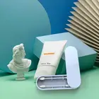 2 предмета многоразовые ватные тампоны Портативный силиконовый тампон для чистки ушей набор кисточек для макияжа личный уход за кожей экологичный АБС-пластик + силикон