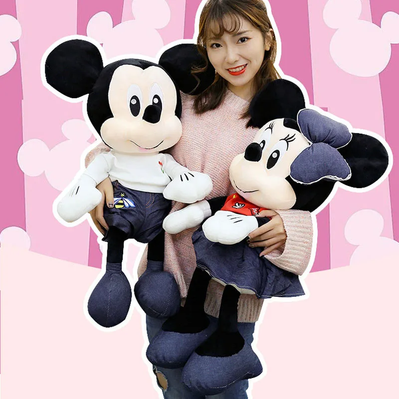 Новая Плюшевая Игрушка Микки и Минни Маус милый мягкий переодевание мягкая кукла