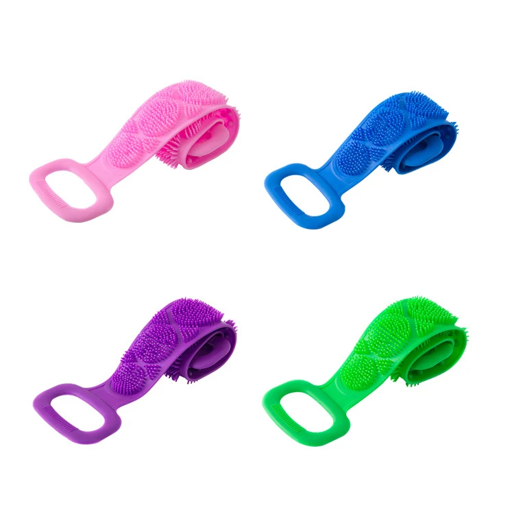 

Magic Silicone Brushes Bath Towels Back Brush Shower Bath Shower Body Brush Scrubber Skin Clean Rubbing Back Mud Peeling Massage