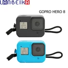 Силиконовый чехол LANBEIKA для Gopro Hero 8, силиконовый защитный чехол с полным покрытием для Gopro 8, аксессуары для экшн-камеры