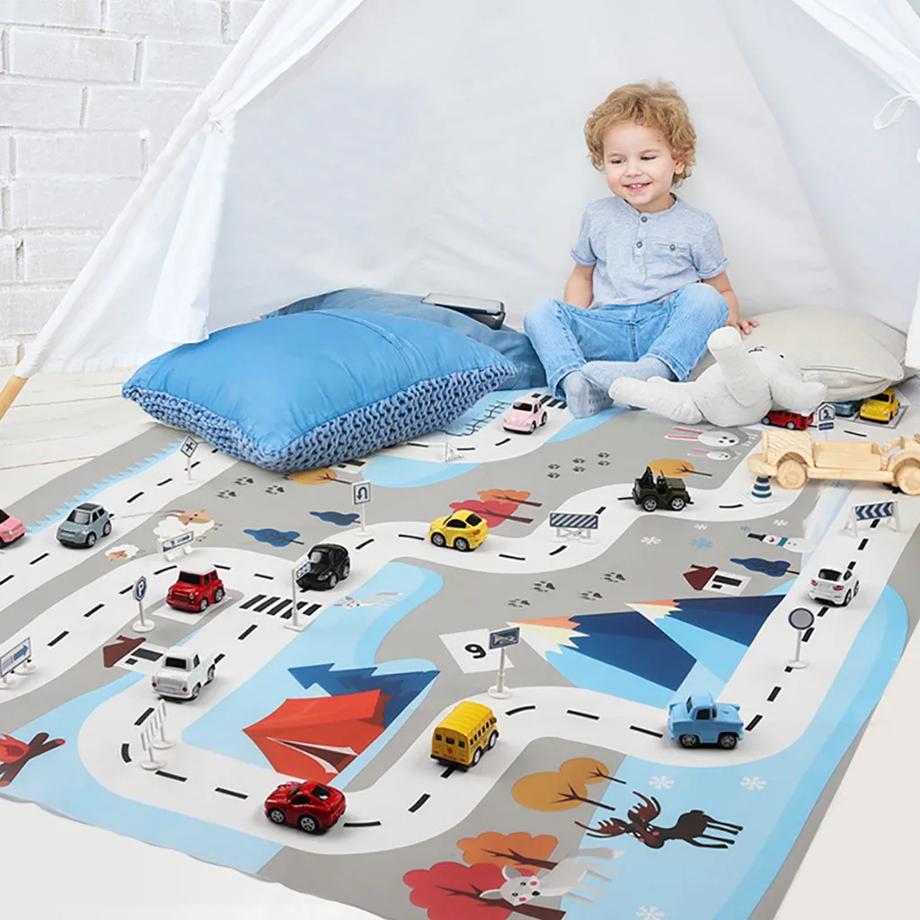 

Rug Activitys Games Toys Foldable Baby Play Mat Xpe Puzzle Mat Educational Children's Carpet in the Nursery Climbing Pad Kids