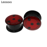 leosoxs 2pcs acrylic ear gauge plug and tunnel ear dilator extender 6mm 25mm piercing jewelry