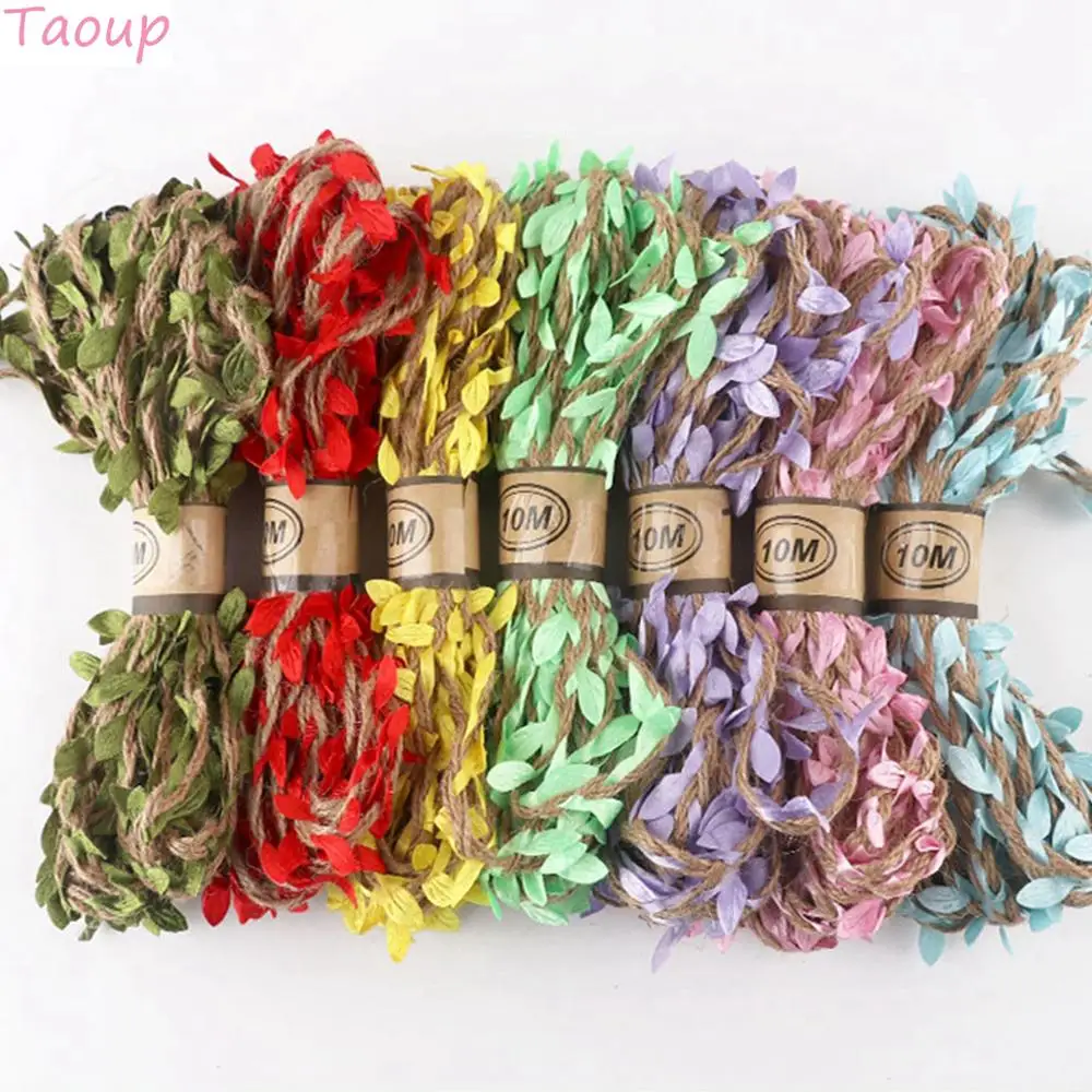 Taop 2 м холст из джута винтажные Свадебные аксессуары в рустикальном стиле цветная