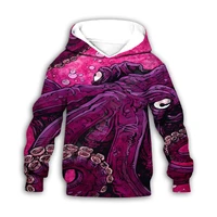 octopus 3d printed hoodies family suit tshirt zipper pullover kids suit sweatshirt tracksuitpant shorts 09