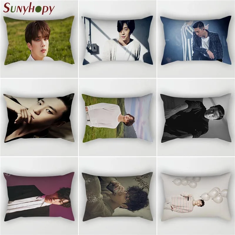 

Custom Bang Yongguk Popular Hot Sale Pillowcase Zippered Pillow ​Bedroom Home Office Decorative 2-ZLL