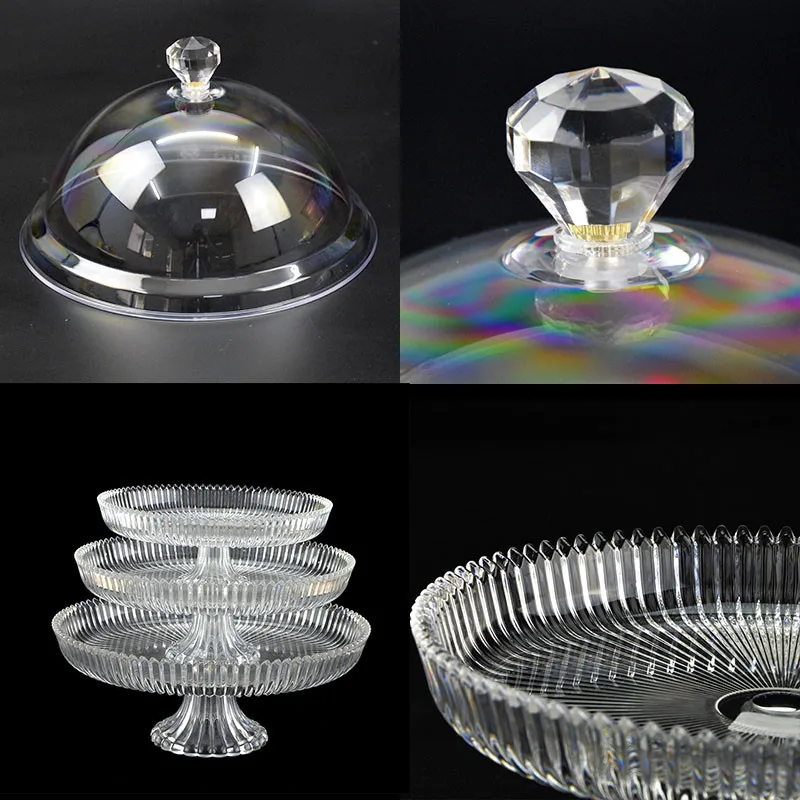 Пластиковая прозрачная пластина с высокой основой пластиковая пробная круглая