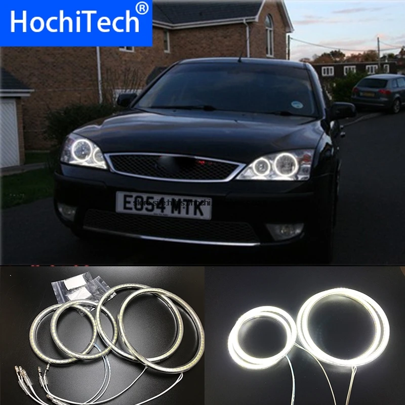 HochiTech для FORD Mondeo MK3 2001 2007 ультра яркий SMD белый светодиодный ангельские глазки 2600LM
