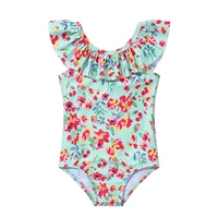 newborn baby girls one piece swimsuit summer infant girl swimwear sleeveless cute print leotard beach bathing suits 0 24m