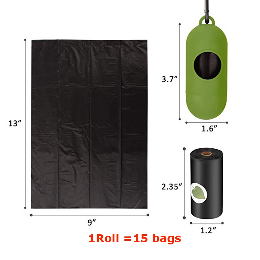

Biodegradable Dog Poop Bags Eco-Friendly Pet Waste Bags Outdoor Pet Waste Poop Bags dispenser Practical Trash Cleaning Supplies