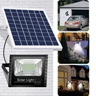 Светодиодный уличный светильник на солнечной батарее с датчиком движения, водонепроницаемый точечный светильник высокой яркости с дистанционным управлением для сада, патио, дорожек, двора