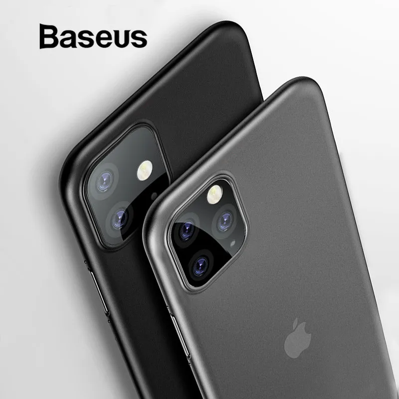 Роскошный чехол Baseus 0 4 мм для телефона iPhone 11 Pro Max 11Pro задняя крышка Ультратонкий