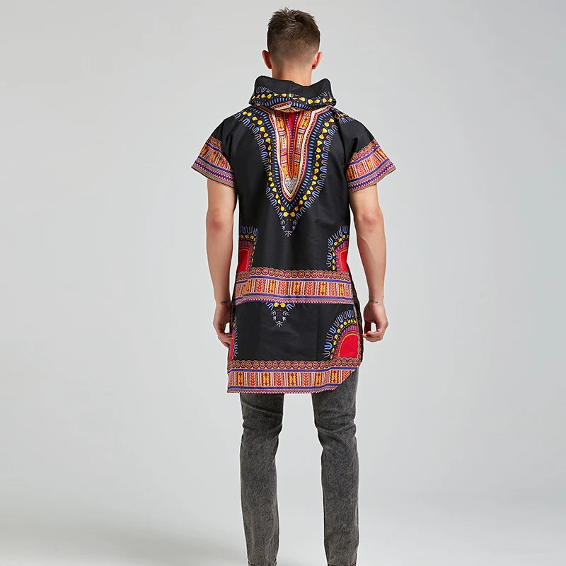 Дашики одежда унисекс печать Свободная рубашка толстовки традиционные