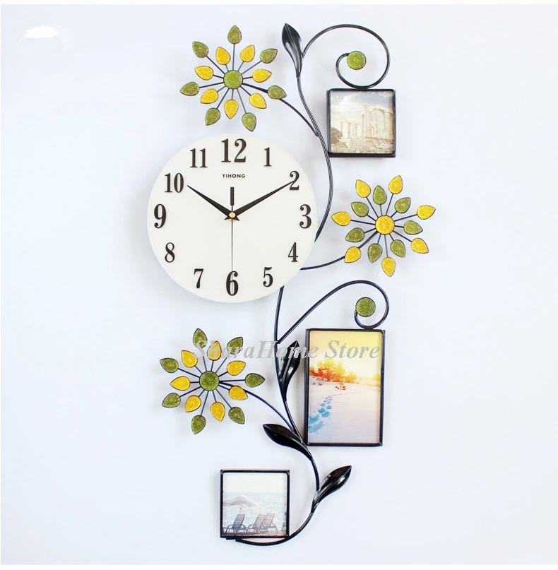 Украшение дома фоторамка настенные часы гостиная спальня отель кафе офис