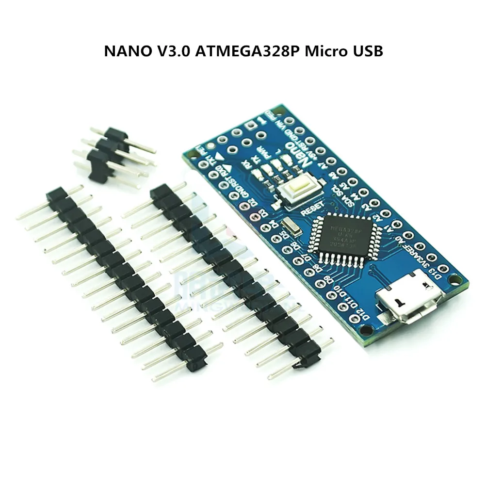Совместимый контроллер Nano v3.0 для Arduino с загрузчиком USB-драйвером CH340 16 МГц ATMEGA328P/168P
