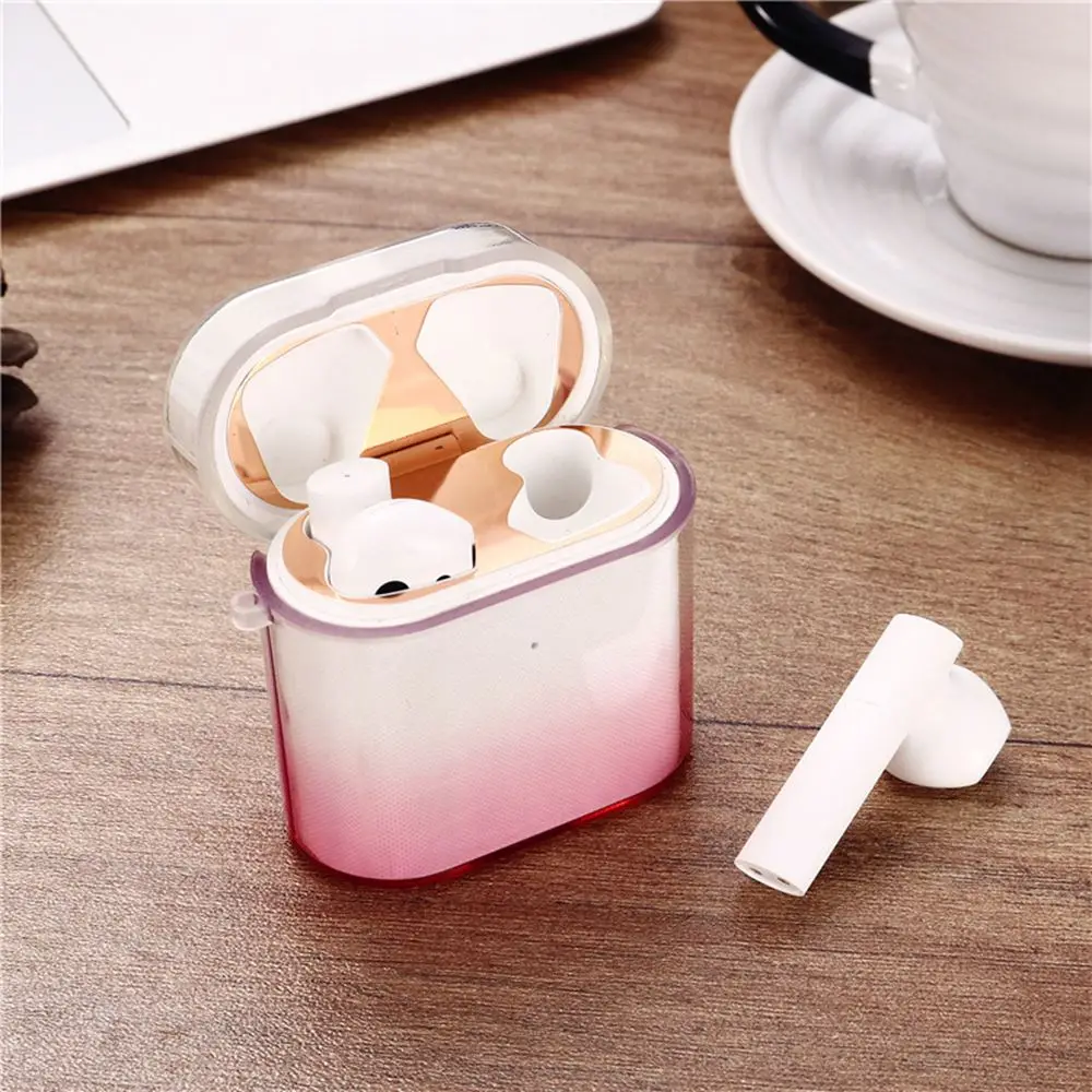 Wireless Earphone Case For Xiaomi Air 2 2S Protective Breakproof Transparent Gradient Color Bluetooth Charging Box Hard Bags | Электроника