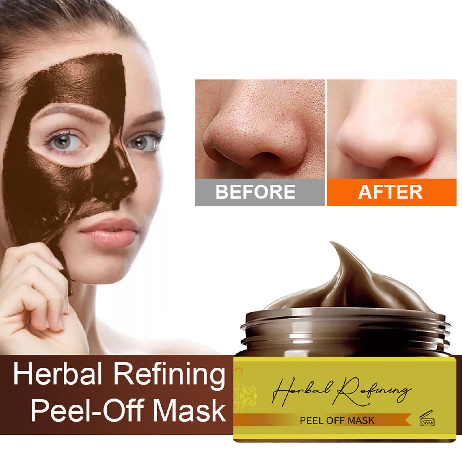 Глубокое очищение осветление травяное пилинг маски для лица|Мыло| |