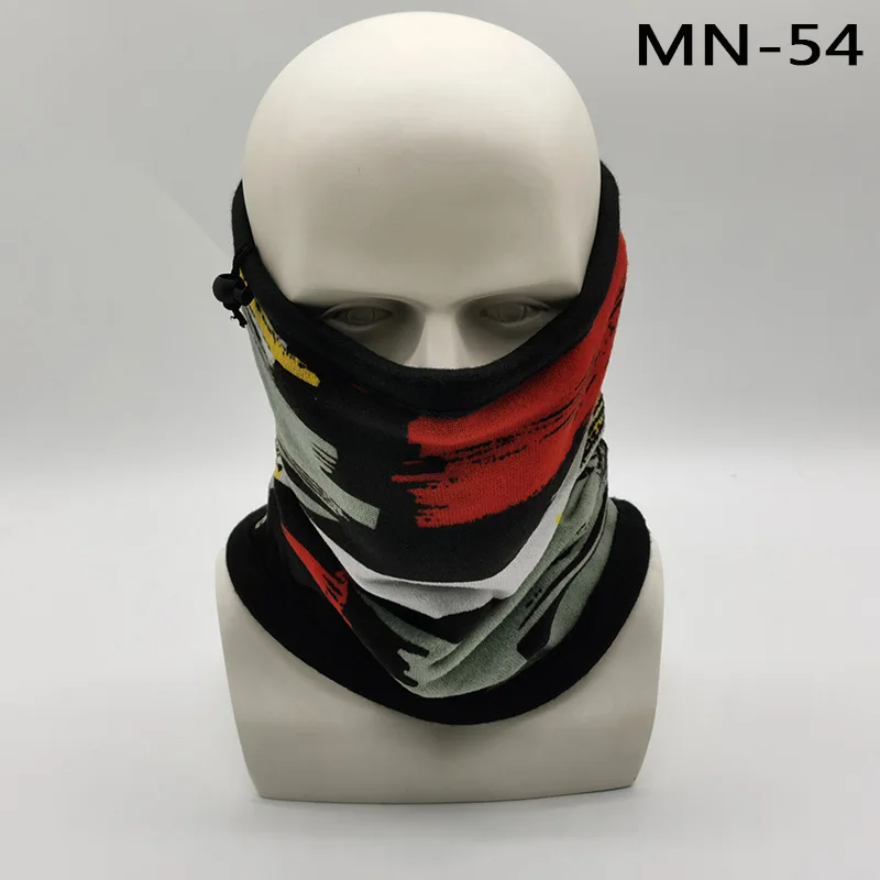 N-54 Модная мужская зимняя однотонная бандана, повязка на голову, шарф, теплый Многофункциональный бесшовный трубчатый головной шарф, маска для лица, кольцо, шарф унисекс - Цвет: N-54