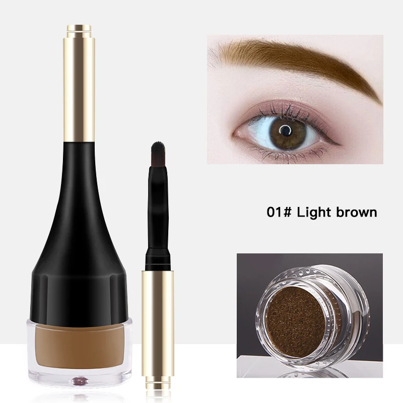 

Natural Eyebrow Cream Enhancer Long Lasting Waterproof Shade Brown Eyebrow Dye Tint Easy Cosmetics Women Female Makeup Tools