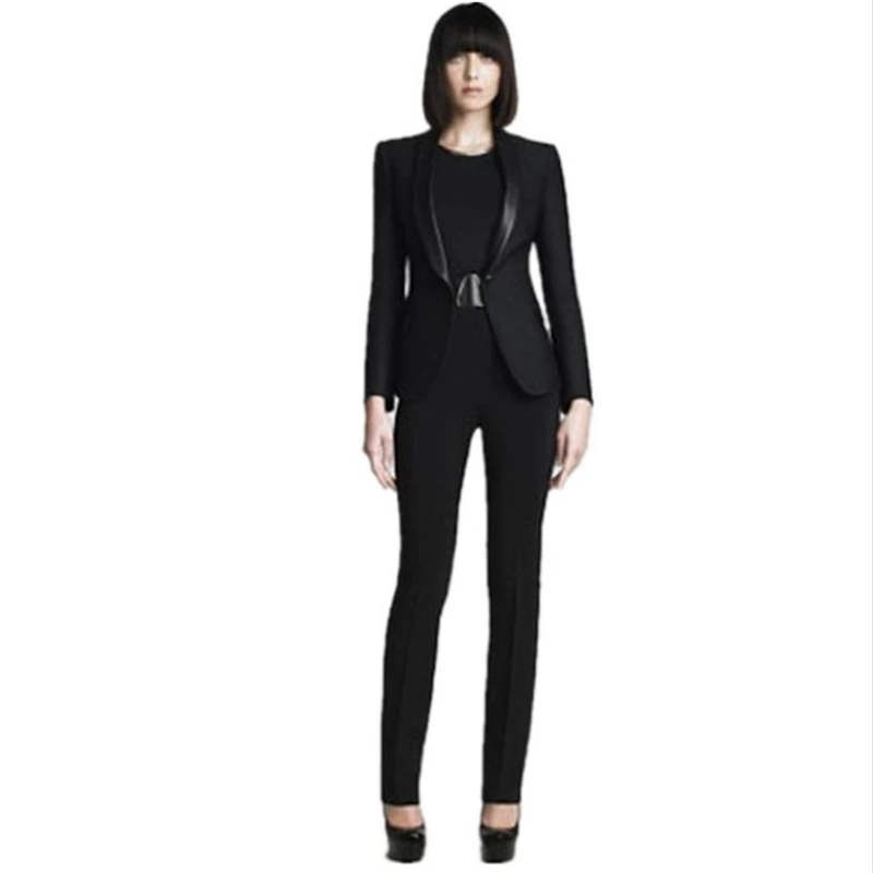 Костюм женский деловой из блейзера и брюк комплект 2 предметов Офисная форма